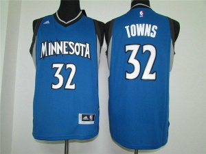 Maillot De Basket Minnesota Timberwolves Karl-Anthony Towns 32 Tissus Sportif Fans Edition Bleu
